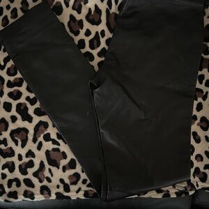 Never worn leather pants.  Fit nicely on booty.